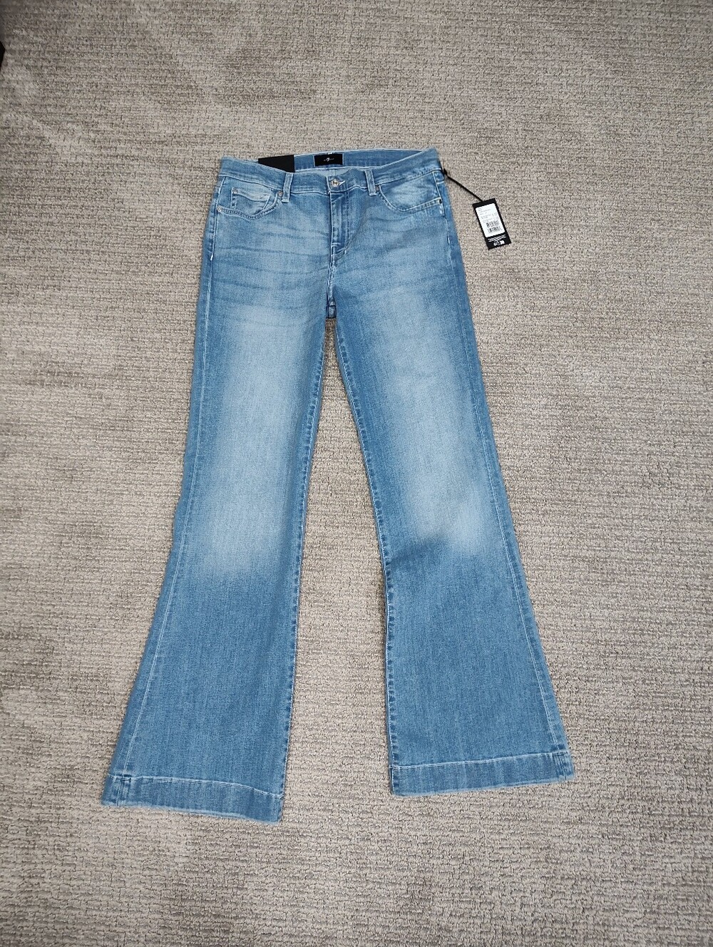 NWT! Women's 7 For All Mankind Dojo Tailorless Ideal Denim Jeans Size 31 - Picture 3 of 7